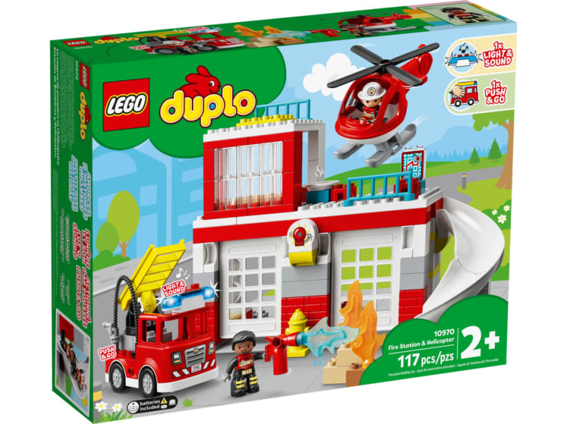 Image of LEGO Set 10970 Feuerwehrwache mit Hubschrauber