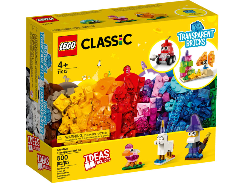 Image of LEGO Set 11013 Kreativ-Bauset mit durchsichtigen Steinen