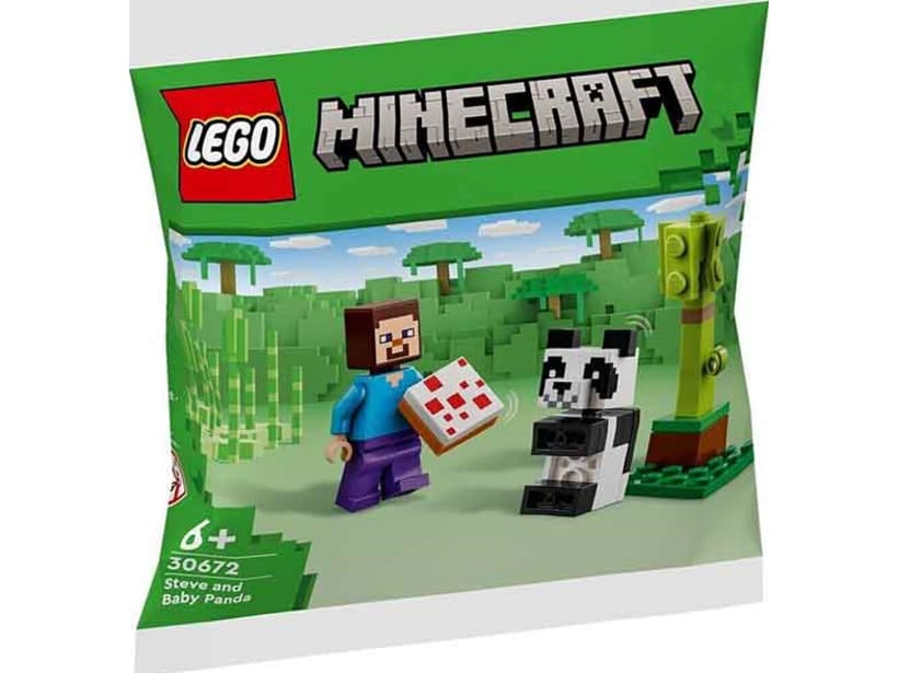 Image of LEGO Set 30672 Steve and Baby Panda