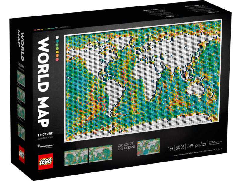 Image of LEGO Set 31203 La carte du monde