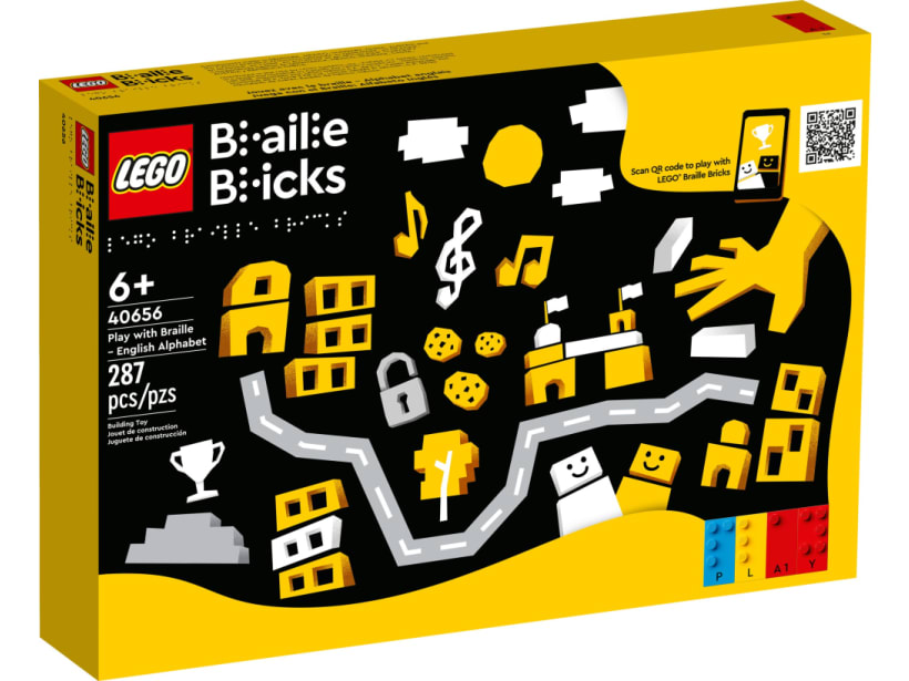 Image of LEGO Set 40656 Play with Braille – English