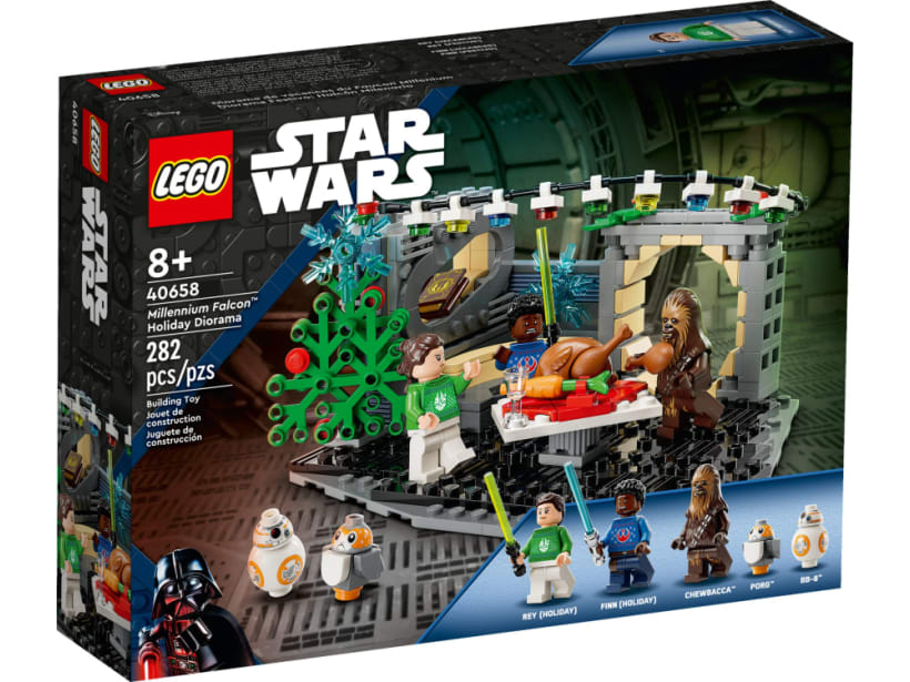 Image of LEGO Set 40658 Millennium Falcon Holiday Diorama