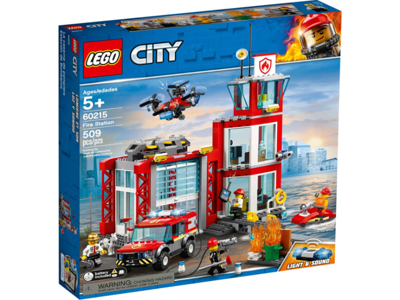 Image of LEGO Set 60215 La caserne de pompiers