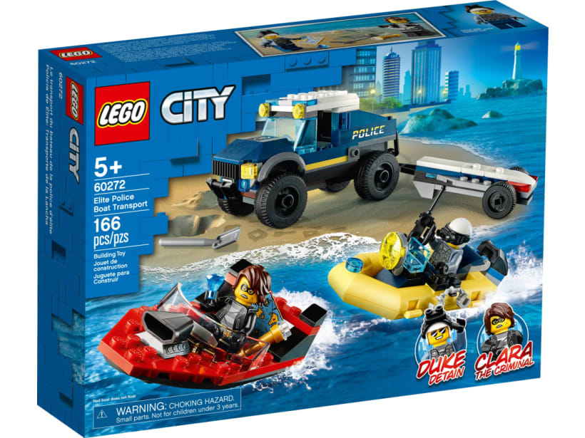 Image of LEGO Set 60272 Police Boat Transport