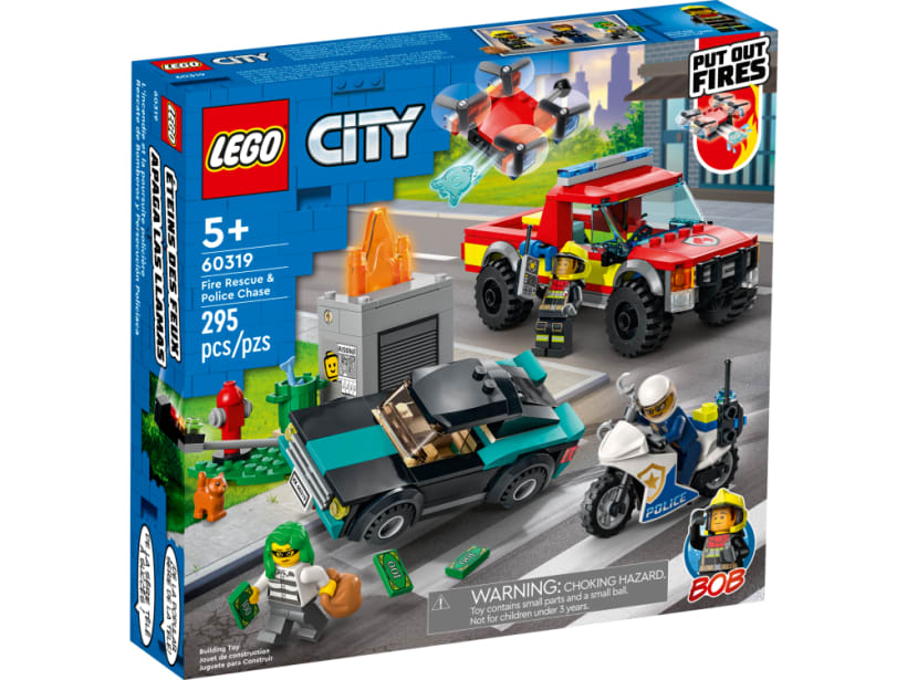 Image of LEGO Set 60319 Le sauvetage des pompiers et la course-poursuite de la police