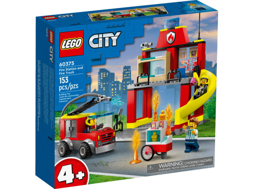 Image of LEGO Set 60375 Feuerwehrstation und Löschauto