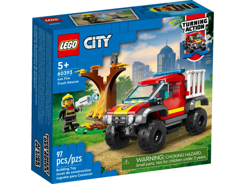 Image of LEGO Set 60393 4x4 Fire Truck Rescue