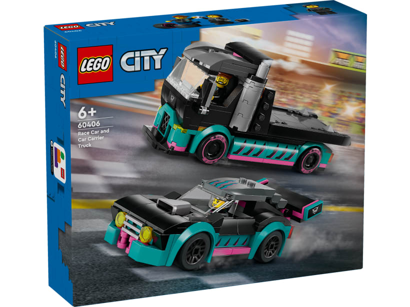 Image of LEGO Set 60406 Autotransporter mit Rennwagen