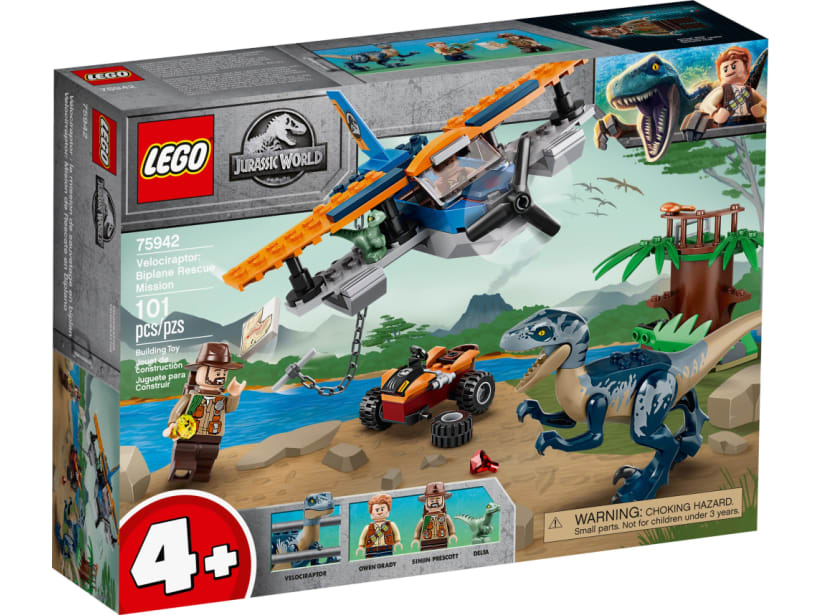 Image of LEGO Set 75942 Velociraptor: Biplane Rescue Mission​