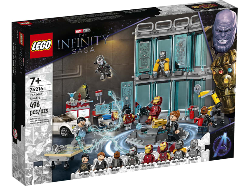 Image of LEGO Set 76216 Iron Man Armory