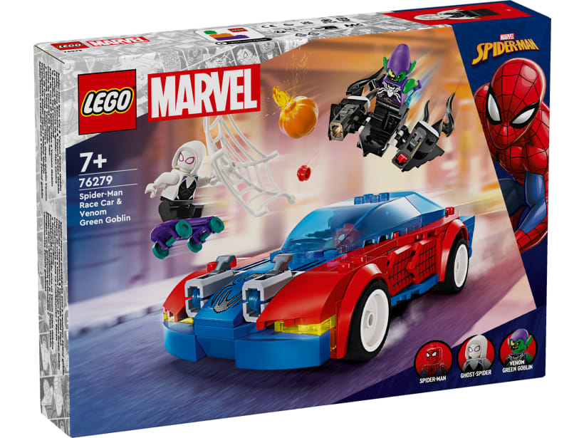 Image of LEGO Set 76279 La voiture de course de Spider-Man contre le Bouffon Vert venomisé