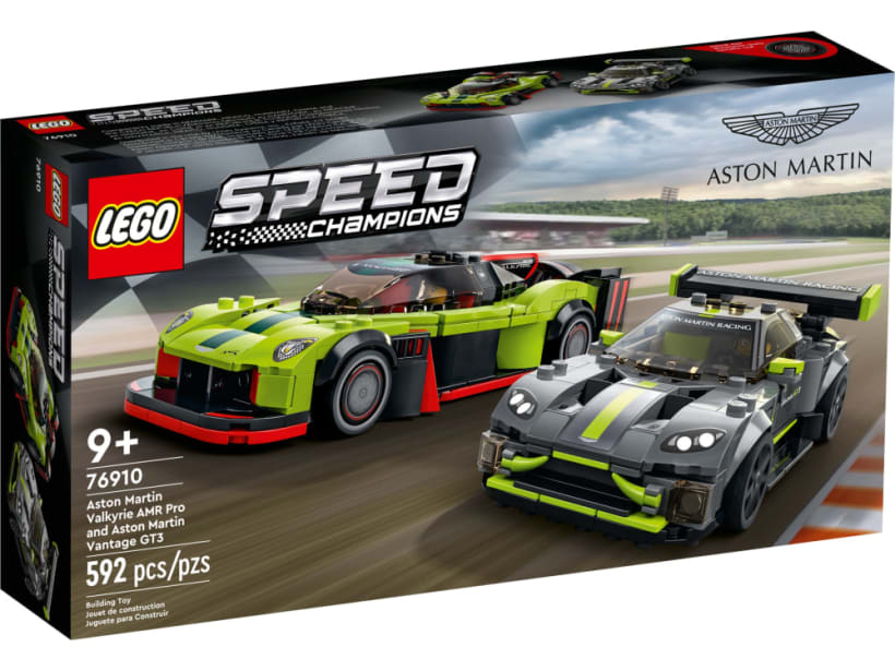 Image of LEGO Set 76910 Aston Martin Valkyrie AMR Pro et Aston Martin Vantage GT3