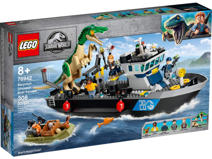 Image of LEGO Set 76942 L’évasion en bateau du Baryonyx