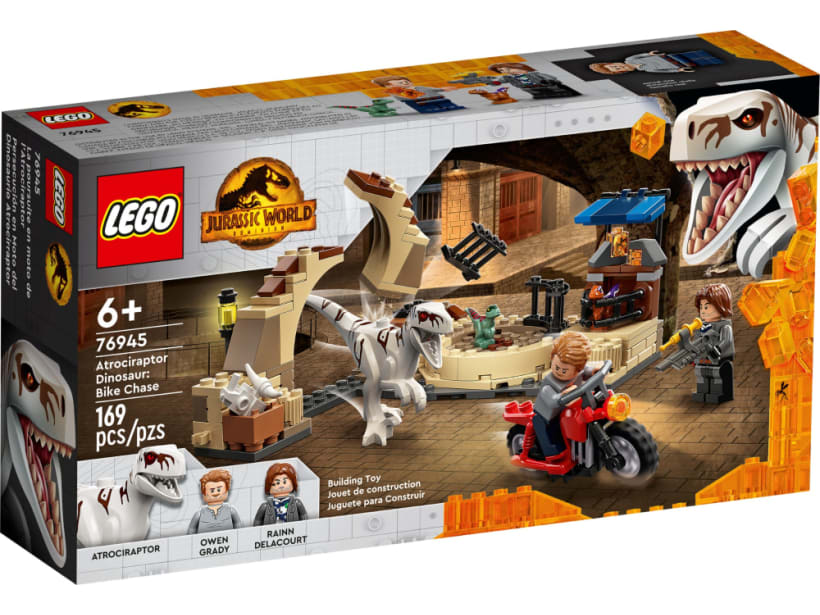 Image of LEGO Set 76945 Atrociraptor Dinosaur: Bike Chase