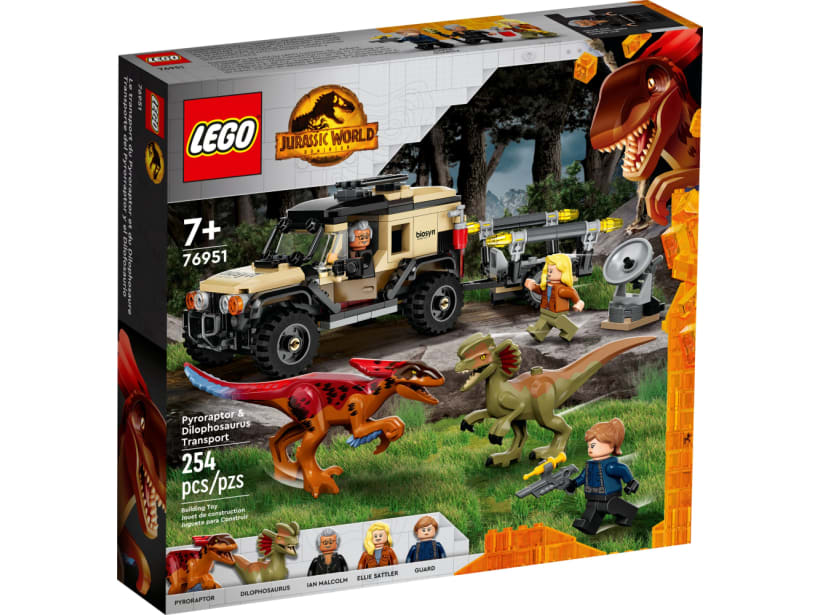 Image of LEGO Set 76951 Le transport du Pyroraptor et du Dilophosaurus